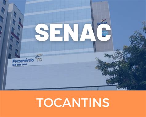 cursos senac to.